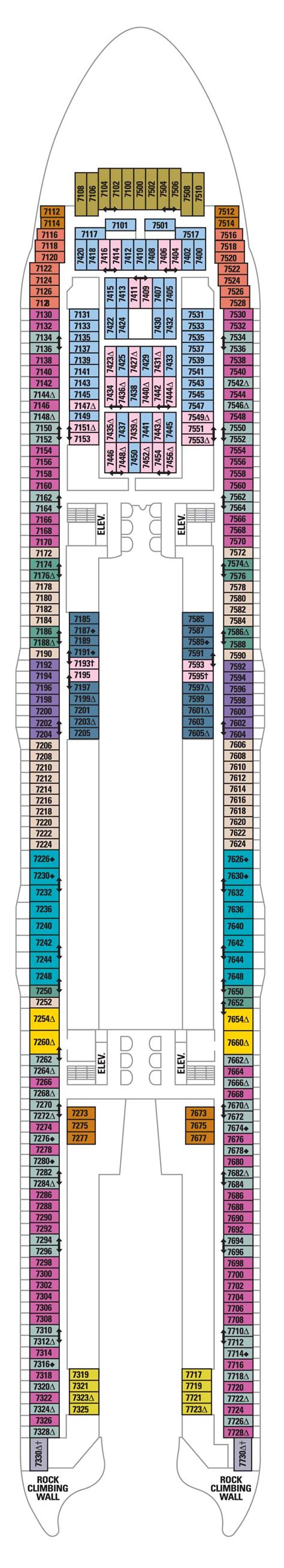 royal caribbean allure of the seas deck plans